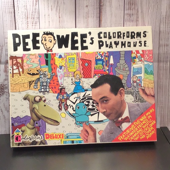colorforms Other - Vintage Pee Wee's Playhouse Deluxe Colorforms Set